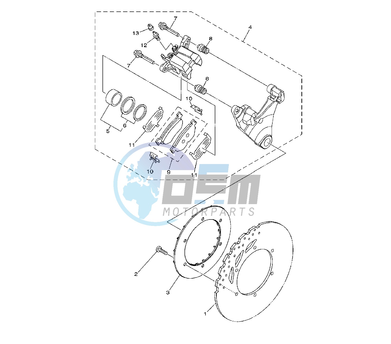 REAR BRAKE CALIPER