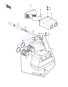 KZ 440 A [LTD] (A1) [LTD] drawing AIR CLEANER -- 80 A1- -