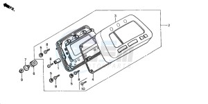 TRX350FE RANCHER 4X4 ES drawing METER