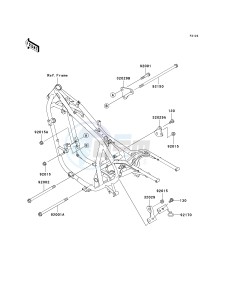 EN 500 C [VULCAN 500 LTD] (C6F-C9F) C8F drawing ENGINE MOUNT