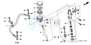 TRX680FAC drawing RR. BRAKE MASTER CYLINDER