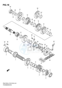 RM-Z250 (E03) drawing TRANSMISSION