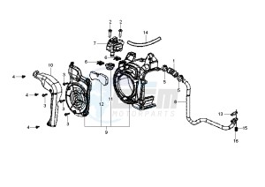 LX 125 drawing Secondary air system