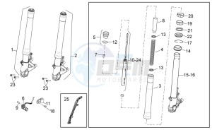 Tuono V4 1100 RR (USA-CND) USA-CND drawing Front Fork