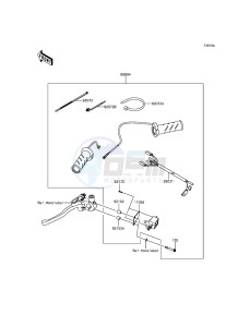 VERSYS_650 KLE650EFF XX (EU ME A(FRICA) drawing Accessory(Grip Heater)