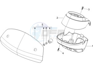 GTV 250 ie USA drawing Handlebars coverages