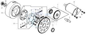 HD 125 DRUM BRAKE drawing STARTER CLUTCH