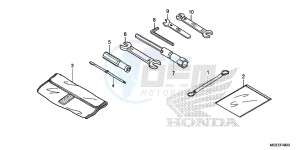 VFR1200FDF VFR1200F Dual Clutch E drawing TOOL