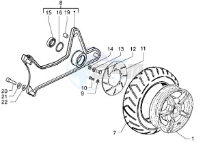 X9 250 drawing Rear Wheel