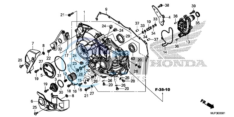 RIGHT CRANKCASE COVER (CRF1000D)