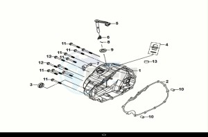 NH-T125I (MG12B2-EU) (E5) (M1) drawing RIGHT CRANK CASE COVER - CLUTCH LEVER