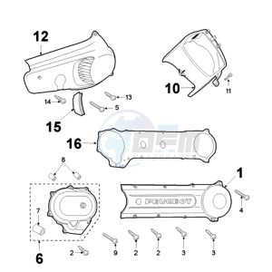 FOX LN BN drawing ENGINE COVER