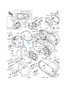 VN 1500 E [VULCAN 1500 CLASSIC] (E1) [VULCAN 1500 CLASSIC] drawing ENGINE COVER-- S- -