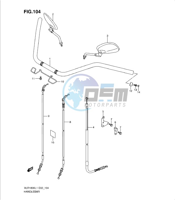 HANDLEBAR (VLR1800L1 E19)