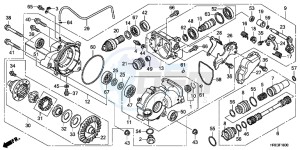 TRX500FPMD TRX500FPM Australia - (U) drawing FRONT FINAL GEAR