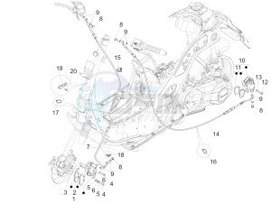 GTS 125 4T ie Super E3 (EMEA) (E, I) drawing Brakes pipes - Calipers