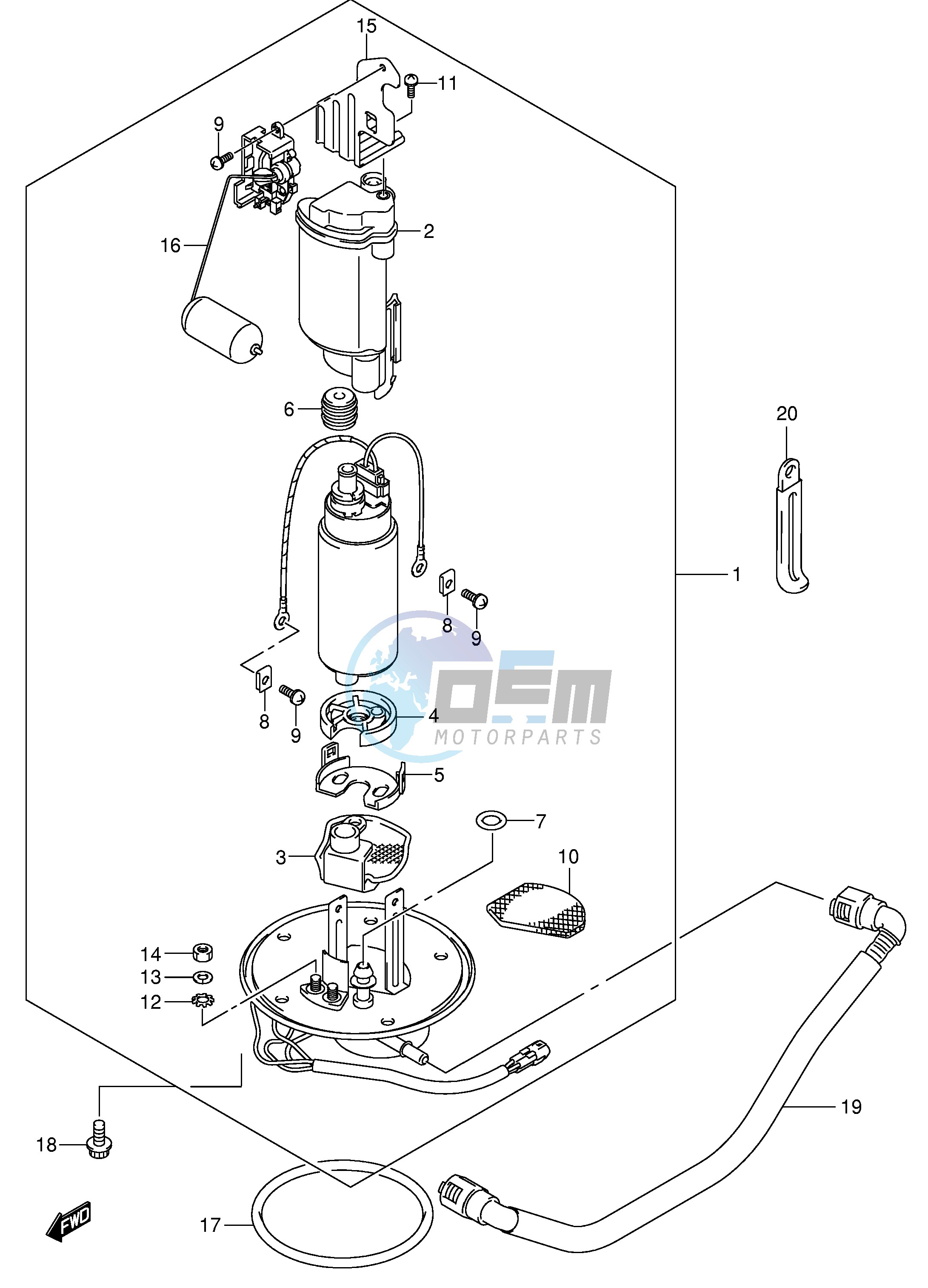 FUEL PUMP (MODEL K4 K5 K6)