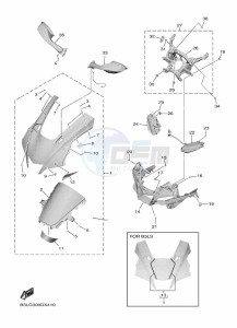 YZF1000 YZF-R1 (B3LG) drawing COWLING 1