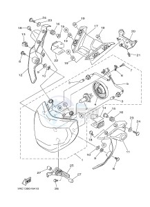 MT09 900 (1RCA 1RCB) drawing HEADLIGHT