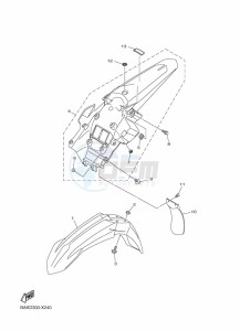 WR250F (BAKD) drawing FENDER