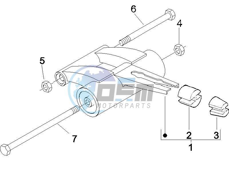 Swinging arm