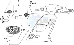 Typhoon 125 drawing Front light