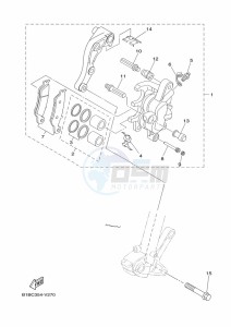 YZ250X (BF1V) drawing FRONT BRAKE CALIPER