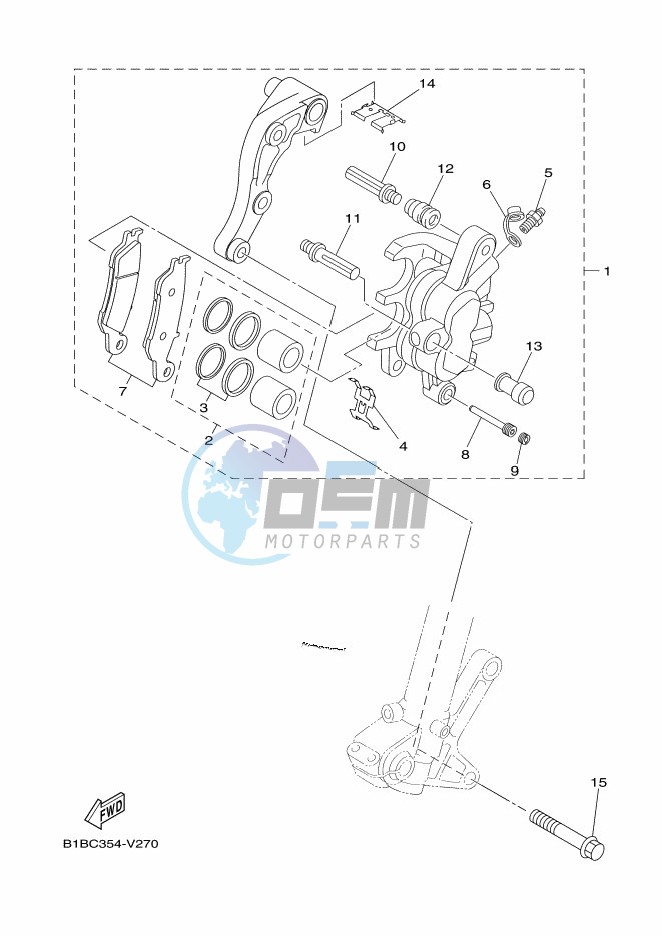 FRONT BRAKE CALIPER