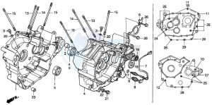 XRV750 AFRICA TWIN drawing CRANKCASE