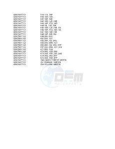 GSX750F (E2) drawing * COLOR CHART *