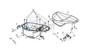 JET 4 R50 NAKED drawing HELMET BOX