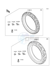 NINJA 250R EX250KBF GB XX (EU ME A(FRICA) drawing Tires