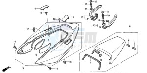 VFR800A drawing REAR COWL