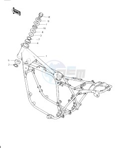 KZ 750 H [LTD] (H1) [LTD] drawing FRAME -- 80 H1- -