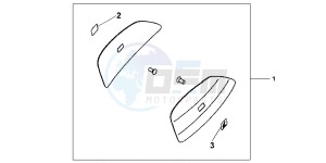 NC700SD NC700S Europe Direct - (ED) drawing COLOUR PANEL SET BLACK