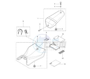 YZF R 125 drawing SEAT