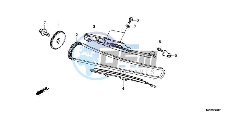 CAM CHAIN/ TENSIONER