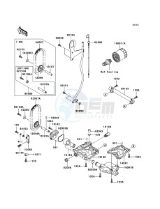 JET SKI STX-15F JT1500A6F FR drawing Oil Pump