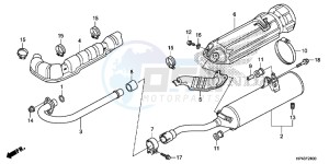 TRX420FPMD TRX420 Europe Direct - (ED) drawing EXHAUST MUFFLER