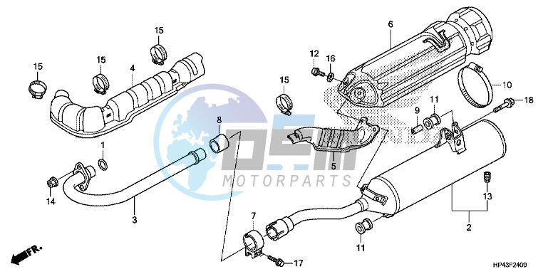 EXHAUST MUFFLER