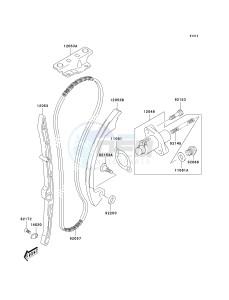 KSF 400 A [FX400] (A6F) A6F drawing CAM CHAIN_TENSIONER