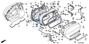 GL18009 SI / AB NAV - (SI / AB NAV) drawing SADDLEBAG