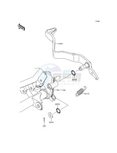 KLX125 KLX125CGF XX (EU ME A(FRICA) drawing Brake Pedal