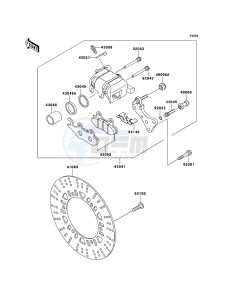 ELIMINATOR 125 BN125A6F GB XX (EU ME A(FRICA) drawing Front Brake