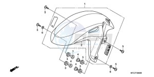 CB600FA39 France - (F / ABS CMF ST 25K) drawing FRONT FENDER