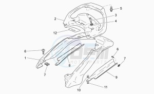 Breva 750 IE IE drawing Rear body - undersaddle