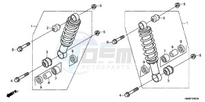 TRX250TMC drawing FRONT CUSHION