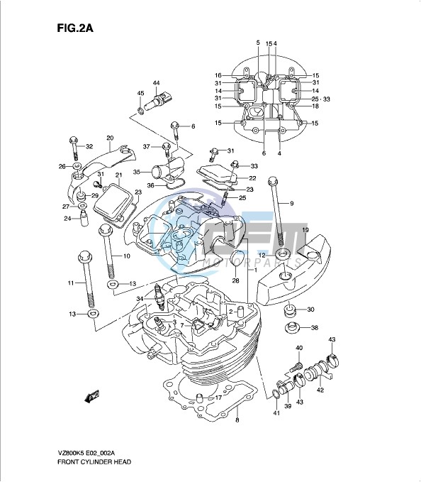 FRONT CYLINDER HEAD (MODEL K9)