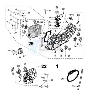 TKR 2 E drawing CRANKCASE