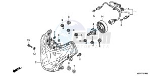 CBR600FB drawing HEADLIGHT